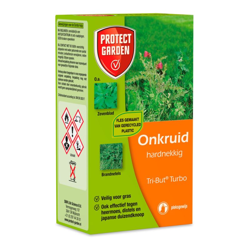 Protect Garden Tri-But Turbo - Krachtige Onkruidbestrijder voor Gazon & Verhardingen - 100 ml