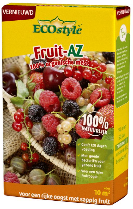 ECOstyle Fruit-AZ - Moestuinmeststof - 10 m² - 800 gram