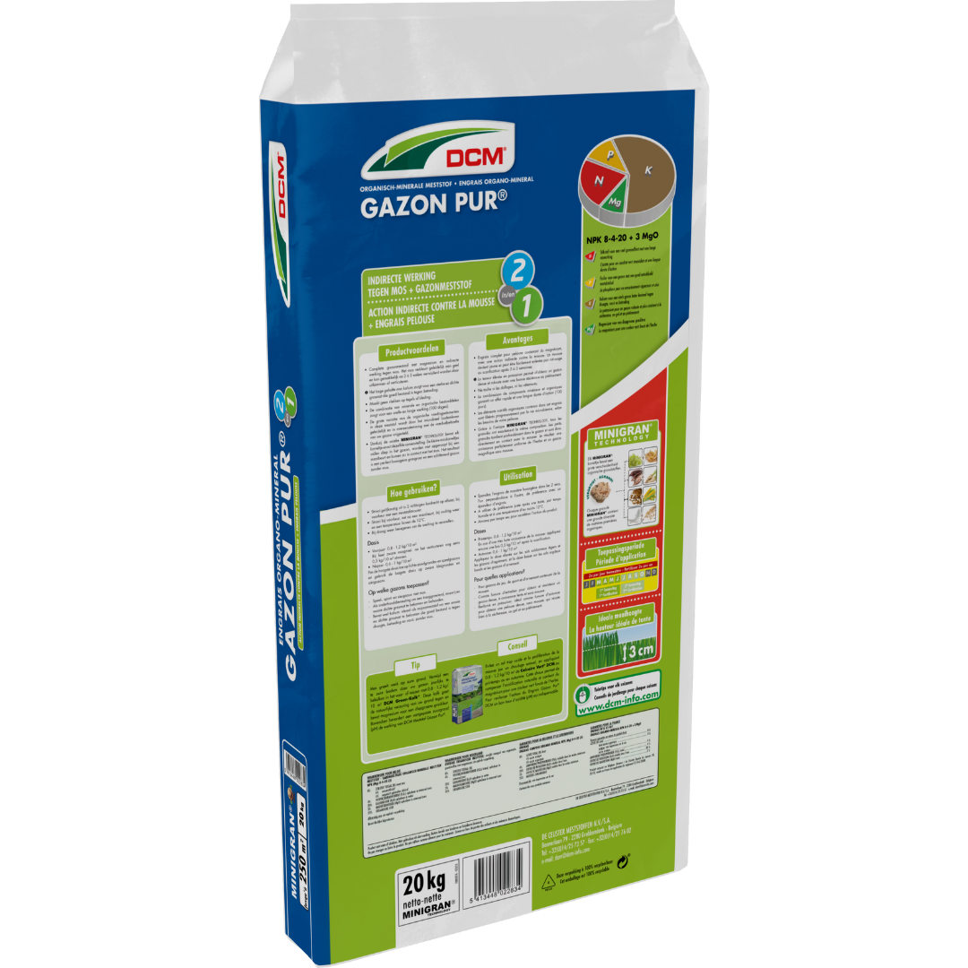 DCM Meststof Gazon Pur® - Gazonmeststof