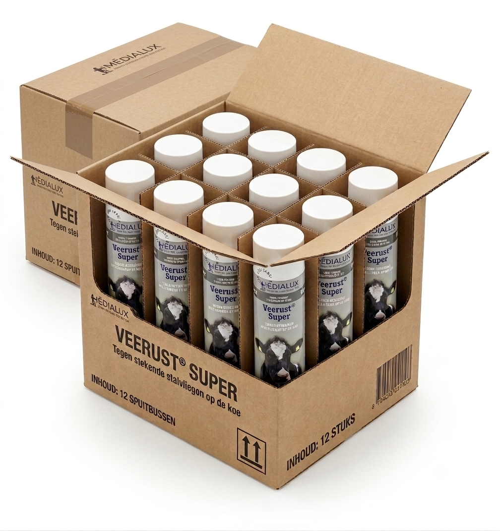 VeeRust Super huidspray voor runderen 600ML. REG NL 9307