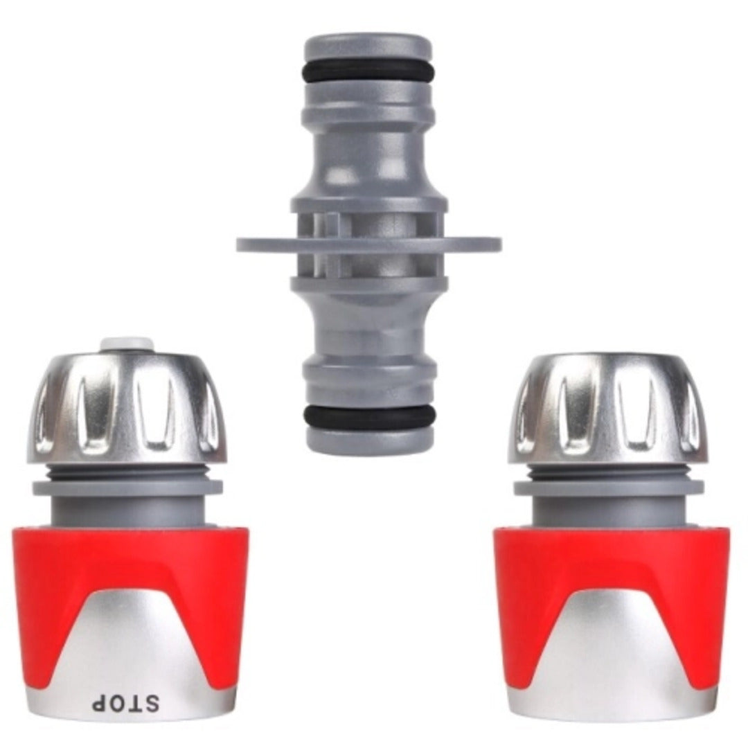 Slangkoppelingset 1/2” (3 Stuks) – Eenvoudig Tuinslangen Verlengen