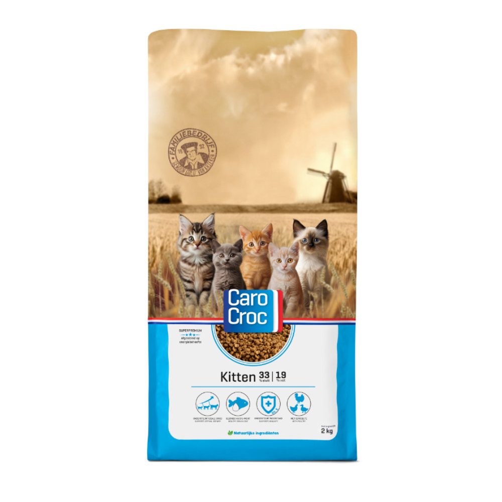 Carocroc 33/19 Kitten - 2kg - Kattenvoer