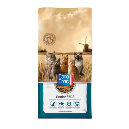 Carocroc 25/12 Senior kattenvoer - 2kg
