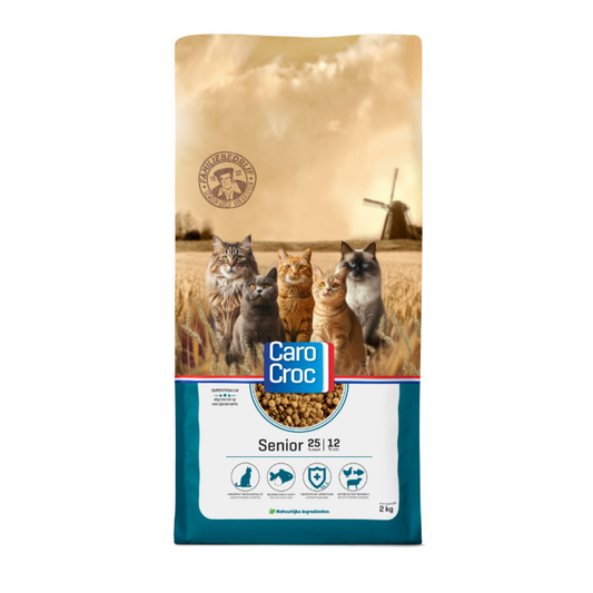 Carocroc 25/12 Senior kattenvoer - 2kg