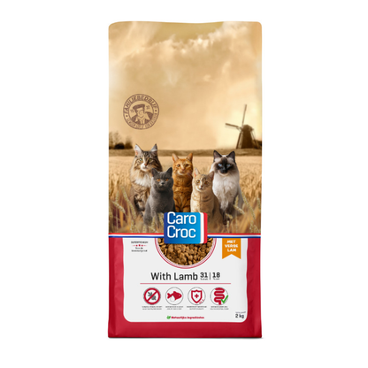 Carocroc 31/18 - Lam - 2kg- Kattenvoer