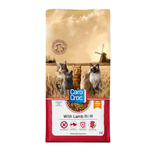 Carocroc 31/18 - Lam - 2kg- Kattenvoer
