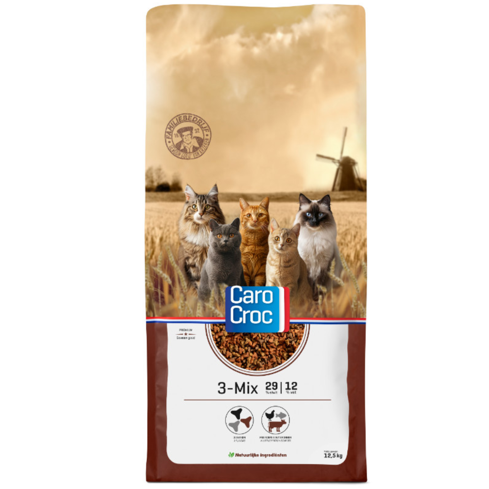 CaroCroc 29/12 – 3 Mix Kattenvoer