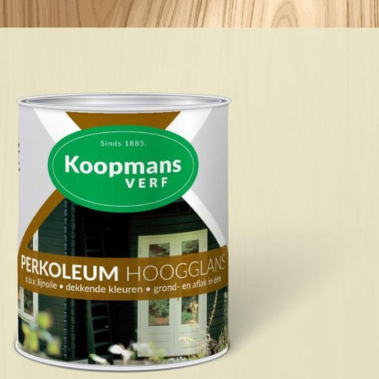 Koopmans Perkoleum Dekkend Hoogglans Roomwit KB 302 - 750ml