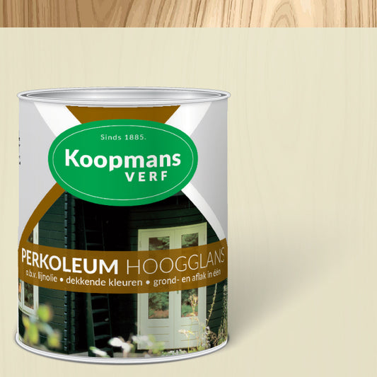 Koopmans Perkoleum Dekkend Hoogglans Crémewit 9001 - 750ml