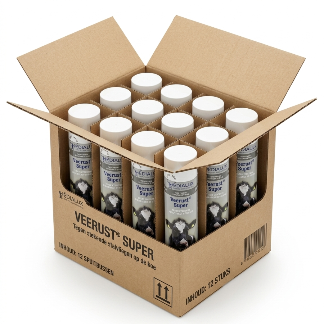 VeeRust Super huidspray voor runderen 600ML. REG NL 9307