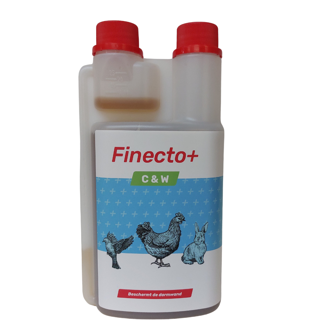 Finecto+ C&W - Darmreiniger voor kippen, vogels, duiven en konijnen - 500ml