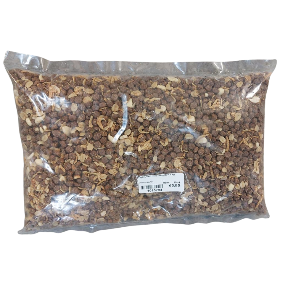 Egelvoer met insecten - 1kg