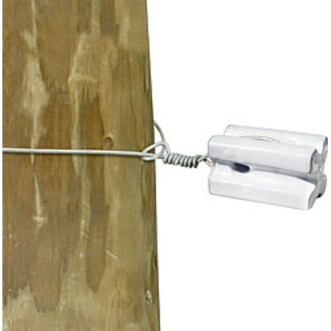 Porselein trek/hoekisolator, vierk. 3st