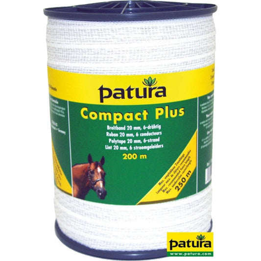Compact Plus lint 20mm wit, 200m rol