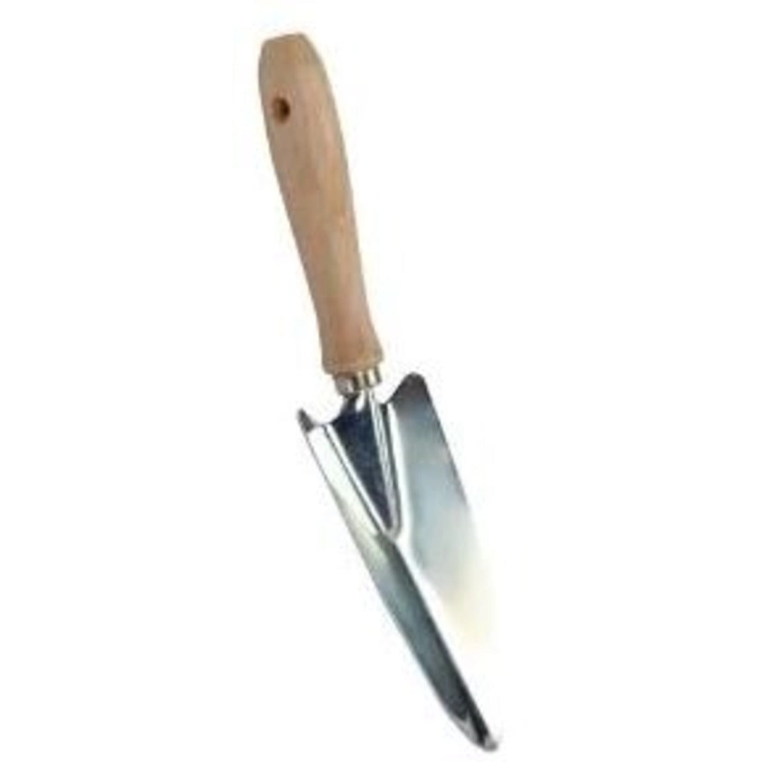 Verplantschepje – Breed – Verzinkt staal – Houten handvat