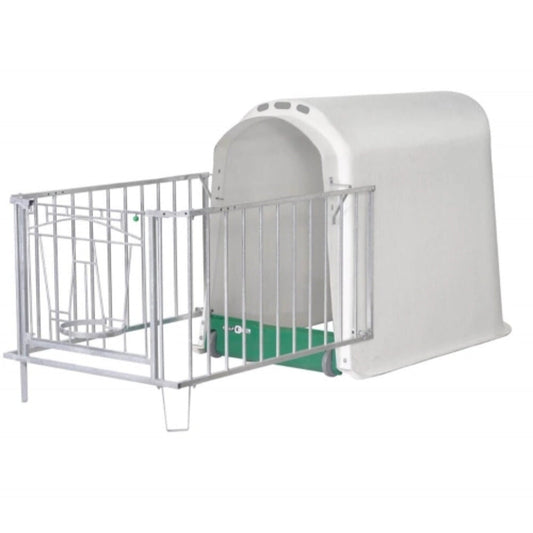 Kalverhut Comfort met omheining met kunststof drempel