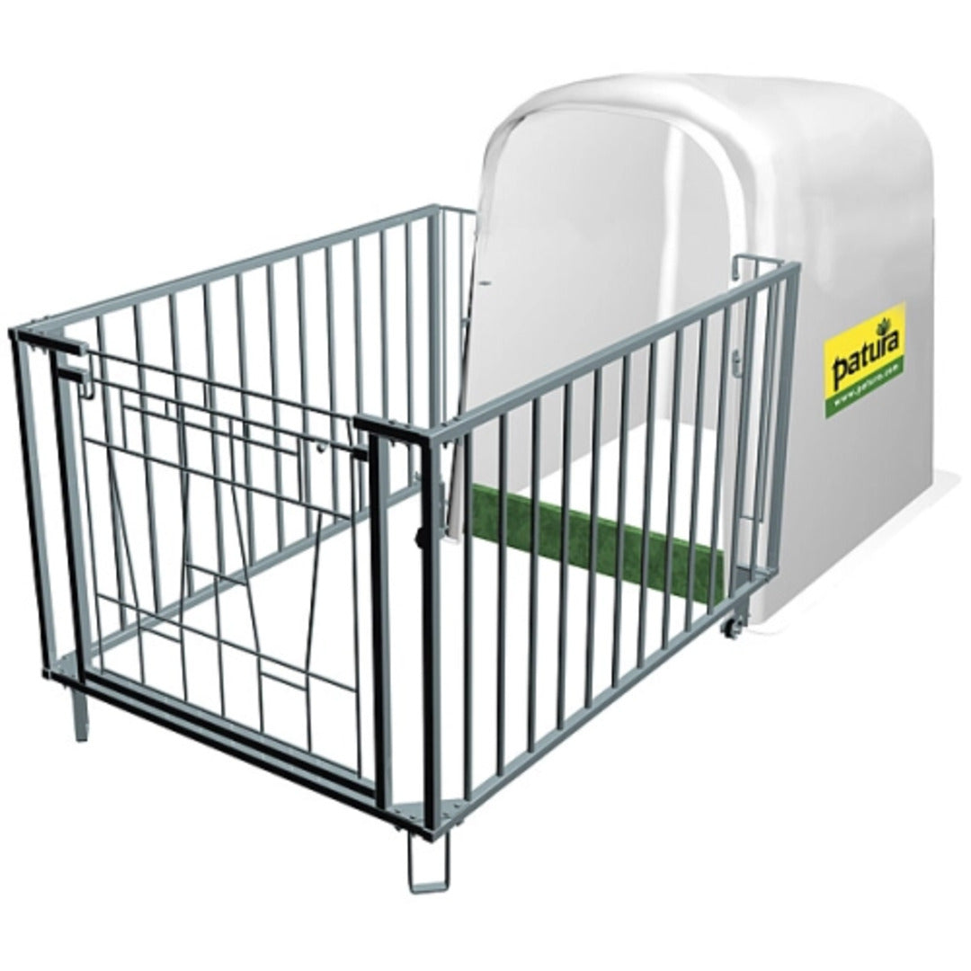 Kalverhut Standard met omheining met kunststof drempel