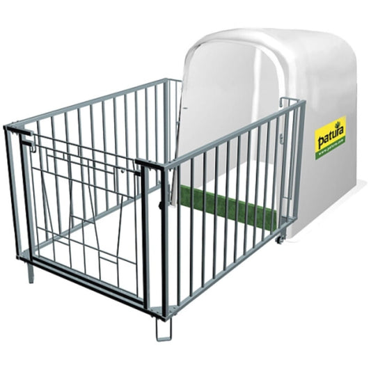 Kalverhut Standard met omheining met kunststof drempel