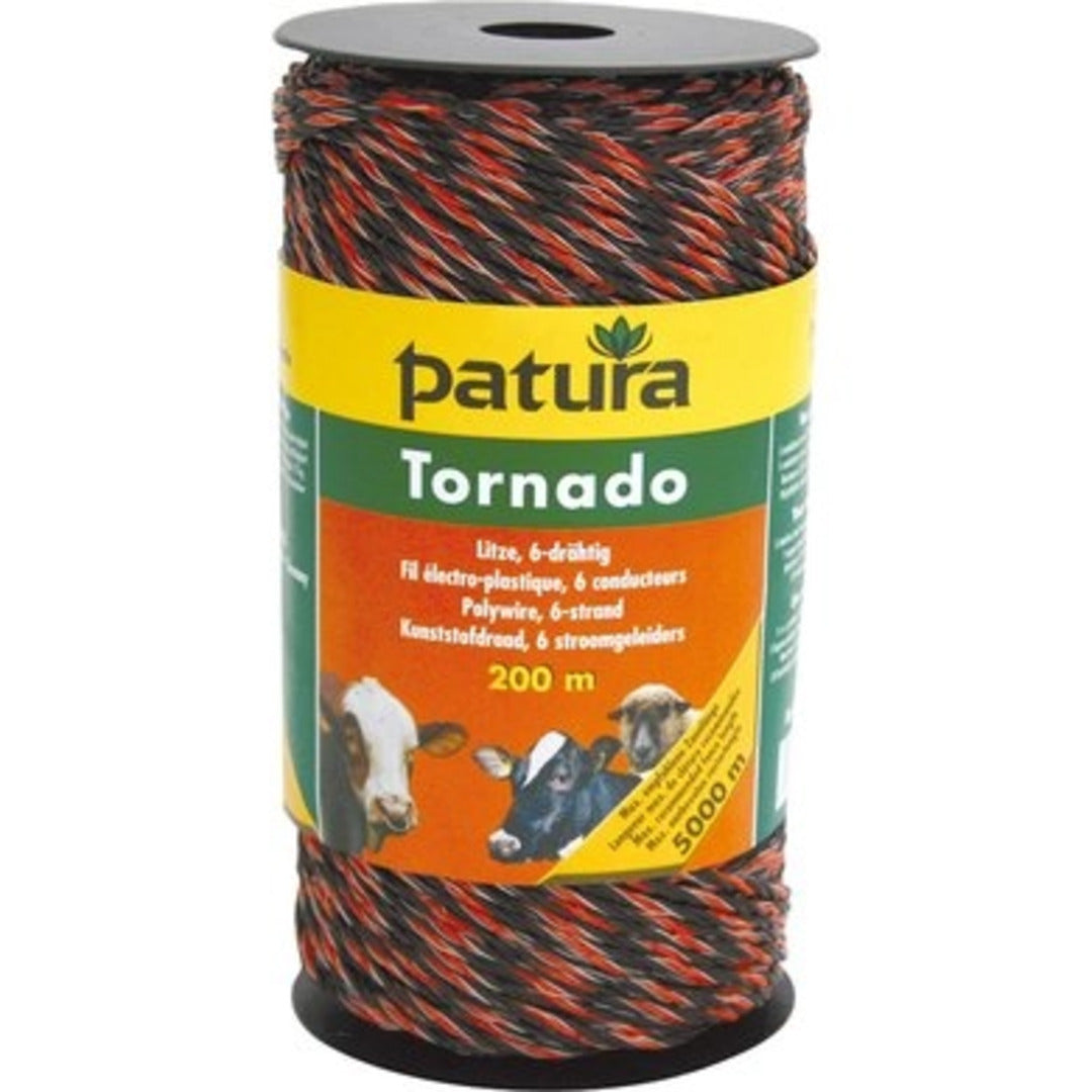 Tornado kunststofdraad bruin/oranje 200m