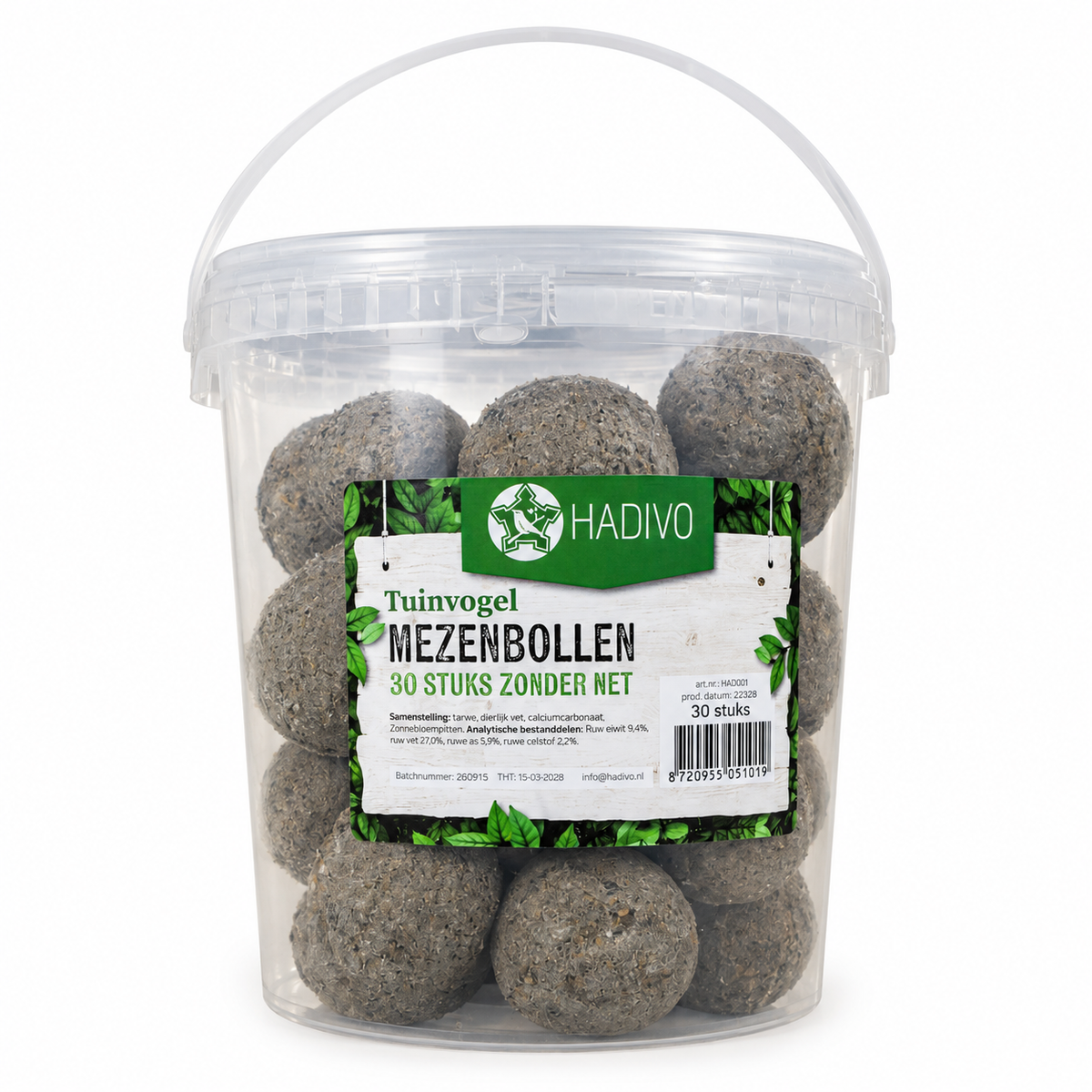 Hadivo Mezenbollen - Emmer met 30 stuks