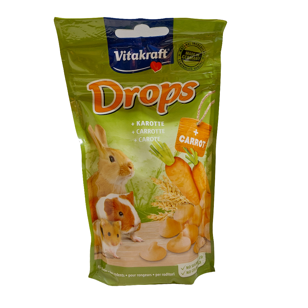 Vitakraft Drops Wortel - Knaagdiersnacks