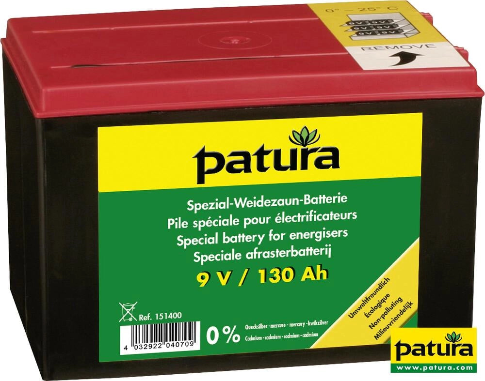 Speciale batterij 9V/130Ah