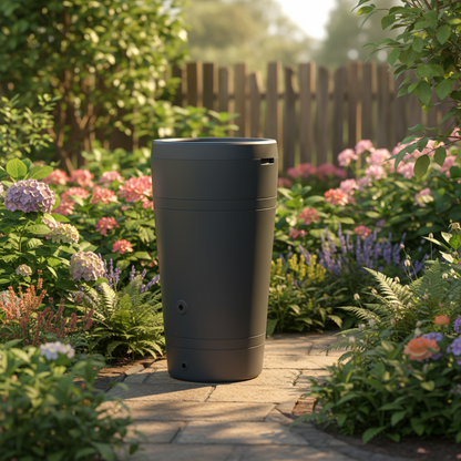 Tube regenton 2in1 230 liter antraciet